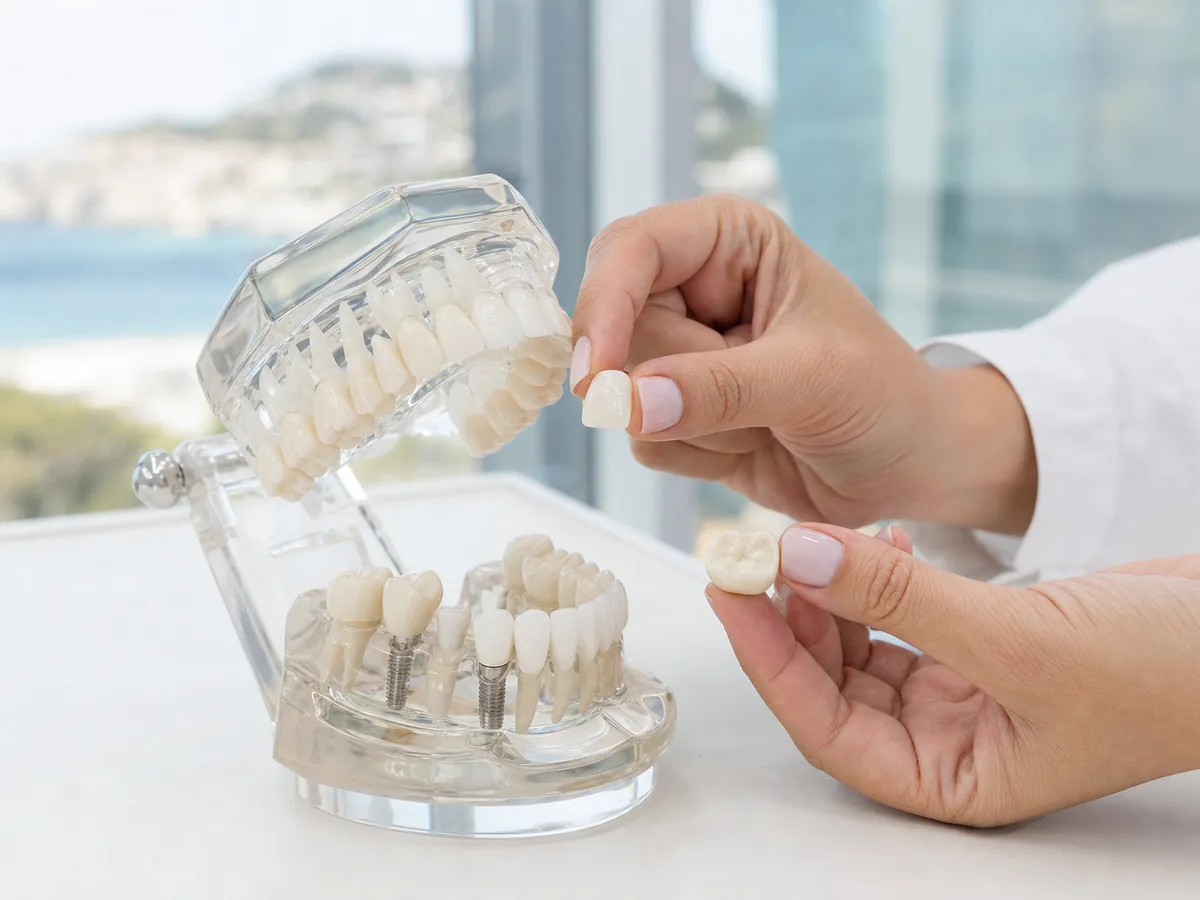 Carillas o coronas — guía de Clinicdent, Mallorca