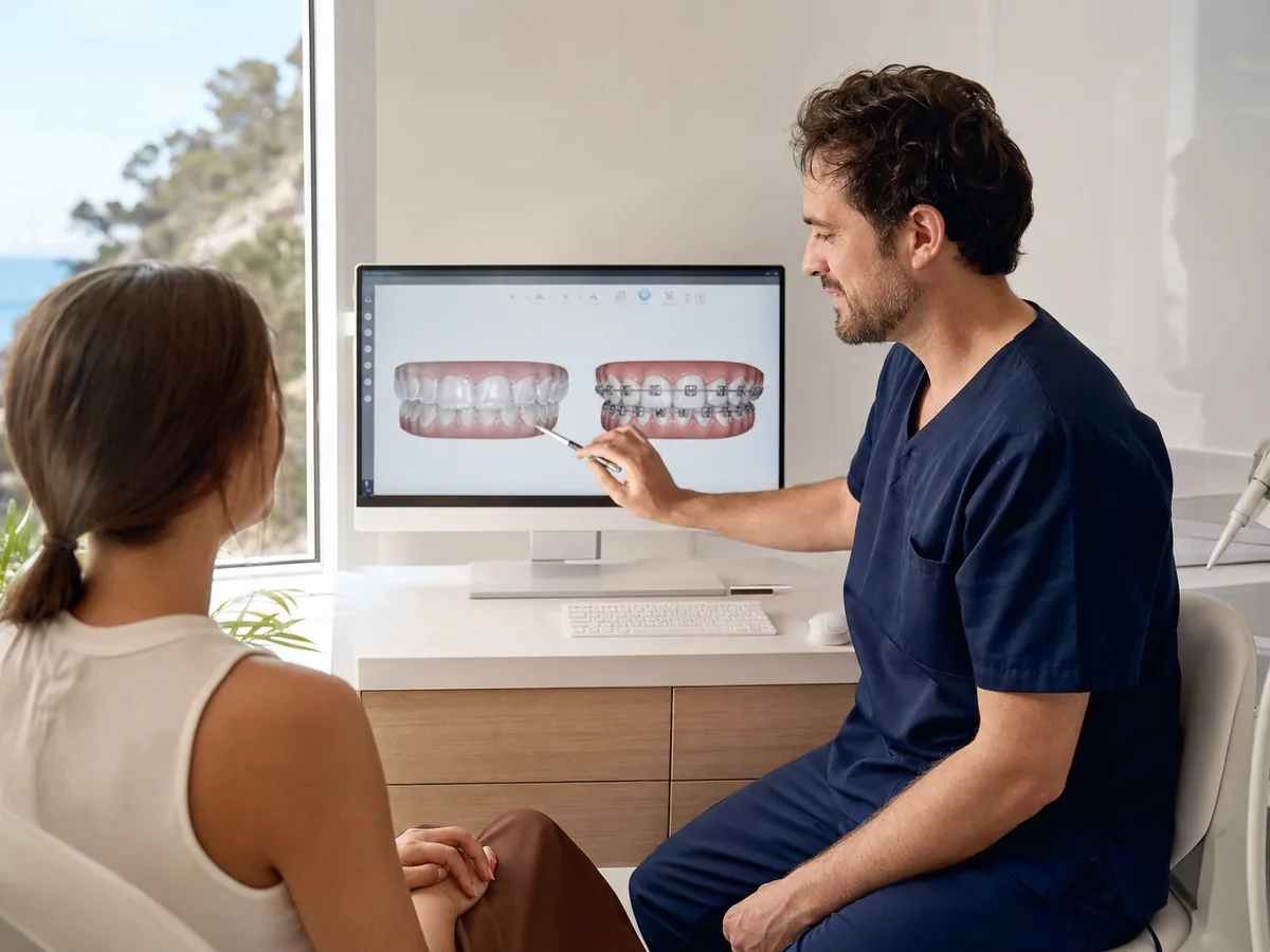 Invisalign o brackets — guía de Clinicdent, Mallorca